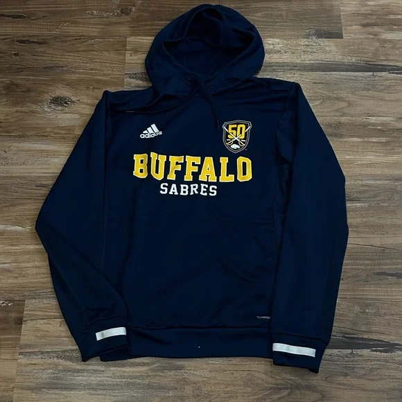 Adidas Clima Cool Buffalo Sabres Hoodie Size Small - Picture 1 of 3